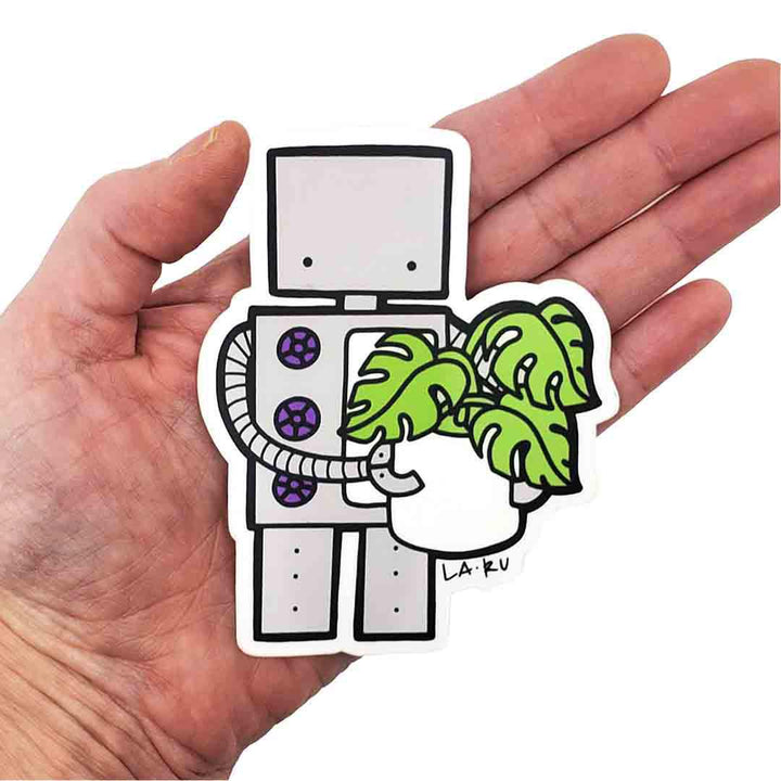 Sticker - Robot Monstera by La Ru