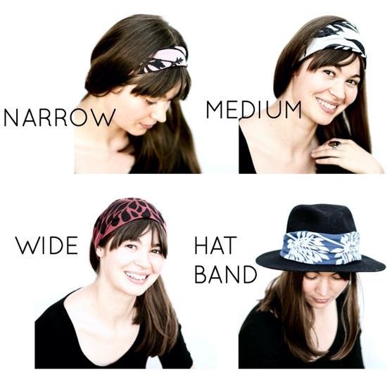 Headbands - White Ink - Assorted Colors and Designs by Windsparrow Studio