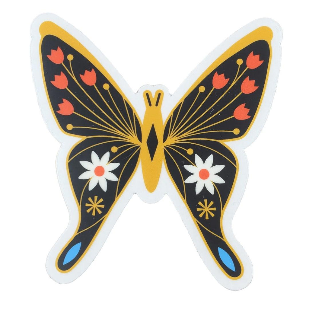 Sticker - Black Butterfly by Amber Leaders Designs
