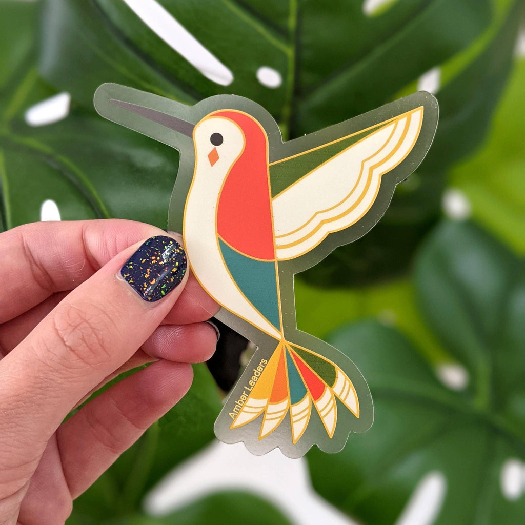 Sticker - Hummingbird Transparent by Amber Leaders Designs