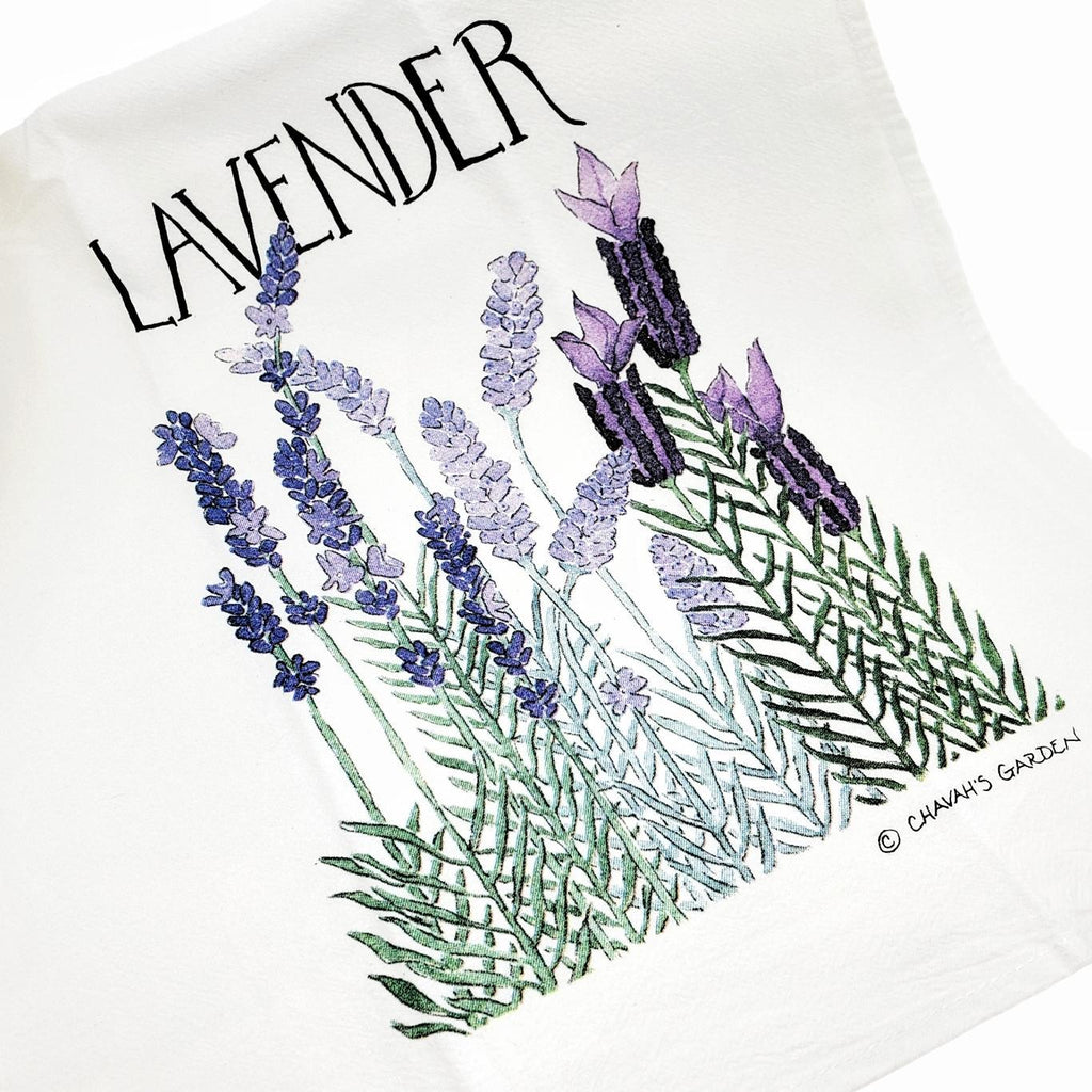 Tea Towel - Lavender by Chavah's Garden