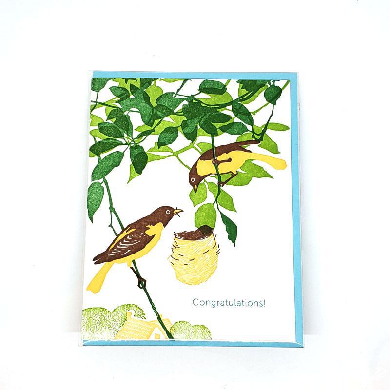 Card - Congratulations - Bird & Nest Congratulations by Ilee Papergoods