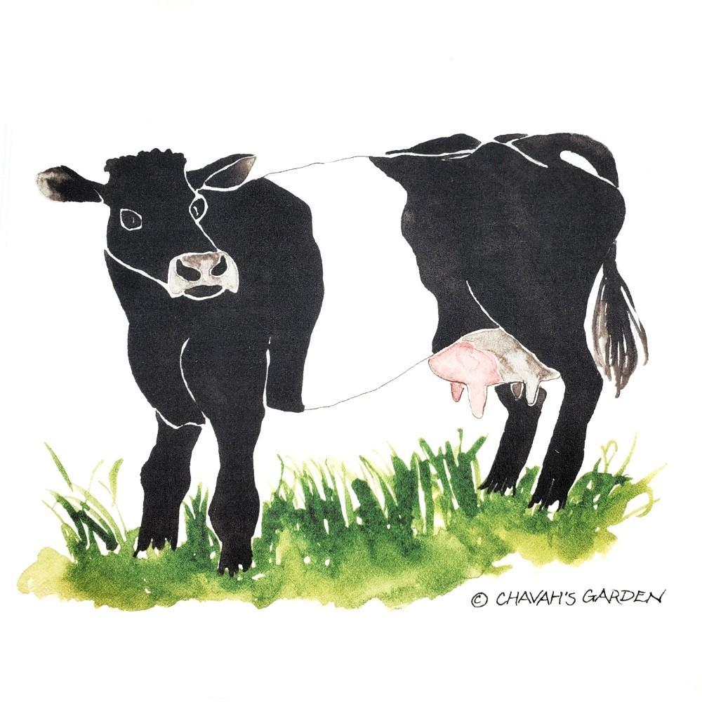 Tea Towel - Cow by Chavah's Garden