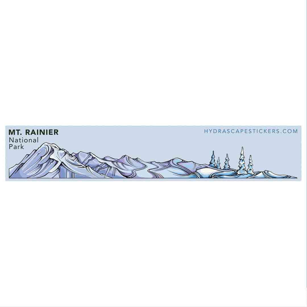 Stickers - Mt. Rainier Miniscape by Hydrascape Stickers