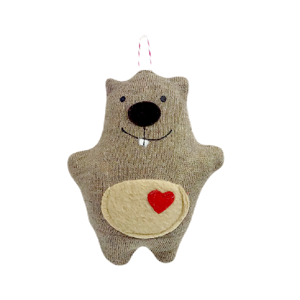 Ornament - Groundhog (Brown) by Happy Groundhog Studio