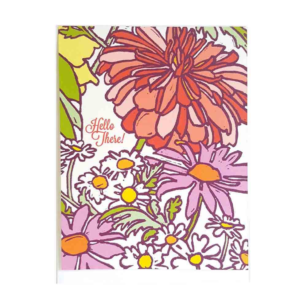 Card - All Occasion - Hello There Floral by Little Green
