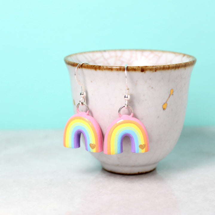 Earrings - Rainbow Drops by Mariposa Miniatures