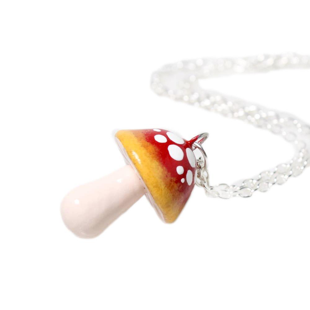 Necklace - Mushroom by Mariposa Miniatures