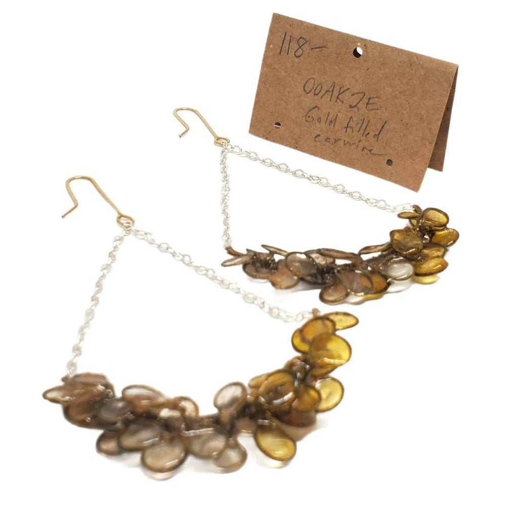 Earrings - Ombre Amber Garland Gold-Fill Earwires by Verso