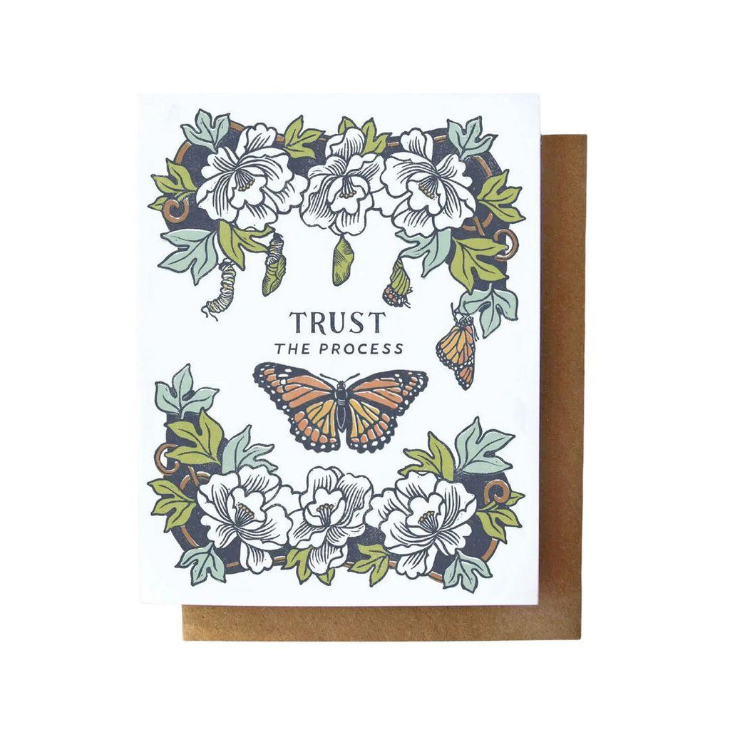 Card - Encouragement - Trust the Process Butterfly by Root and Branch Paper Co.