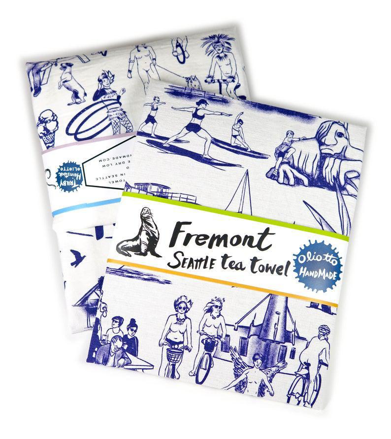 Tea Towels - Fremont Purple by Oliotto