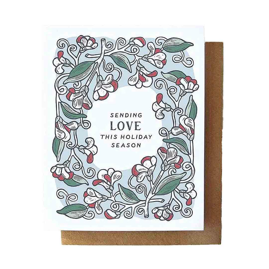 Card - Holiday - Sending Love This Holiday Season by Root and Branch Paper Co.