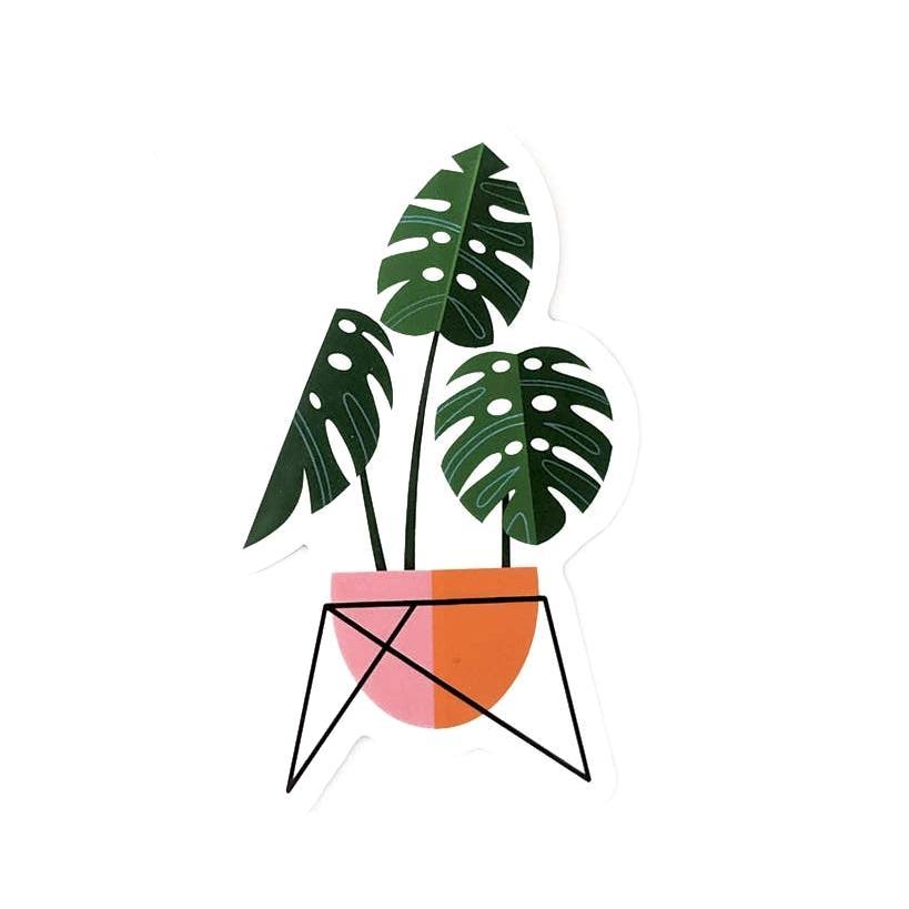 Sticker - Monstera by Amber Leaders Designs