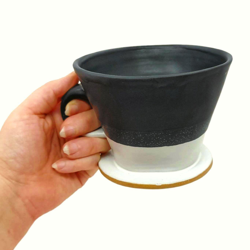 Coffee Dripper - Horizon Pour Over in Gray Gradient by Roam Ceramics