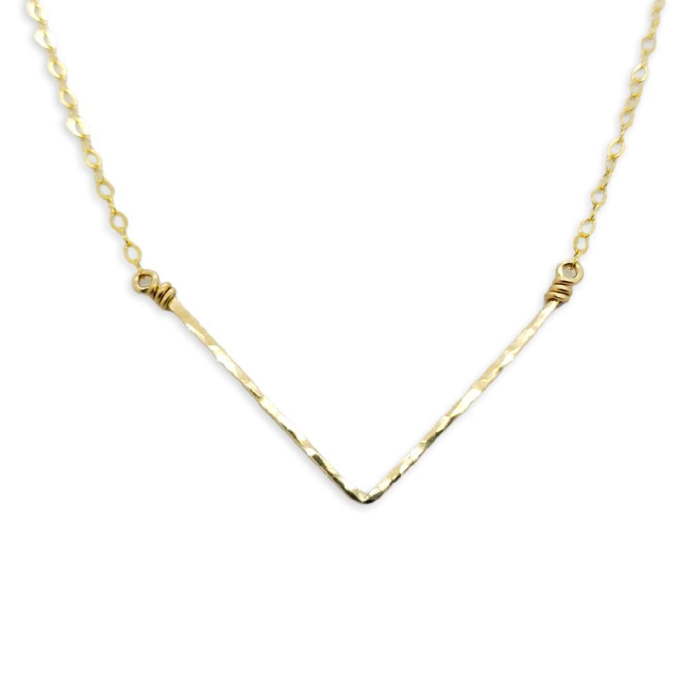 Necklace - Chevron 14k Gold-fill by Foamy Wader