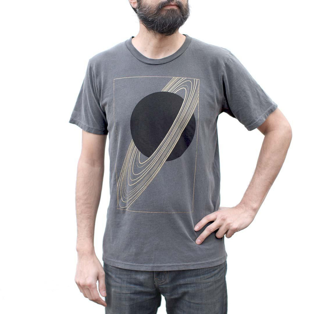 Crew Neck - Charcoal Gray Rings of Saturn by Blackbird Supply Co.