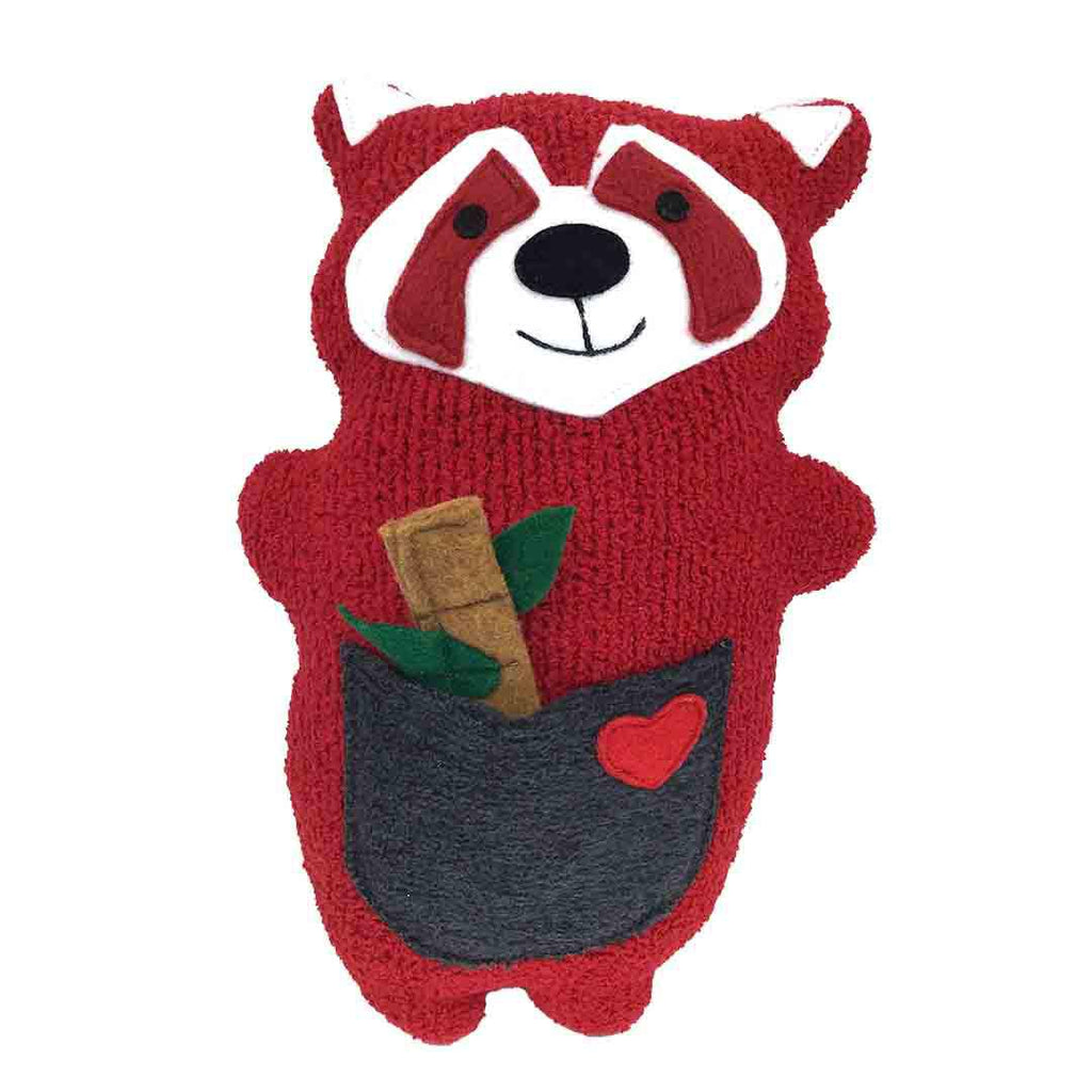 Plush - Red Panda with Bamboo Treat by Happy Groundhog Studio