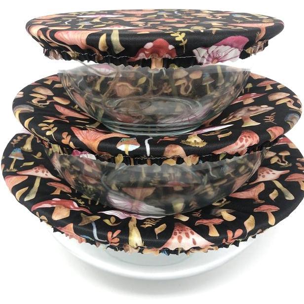 Bowl Covers - Mushrooms Set of 3 by Semi-Sustainable Goods