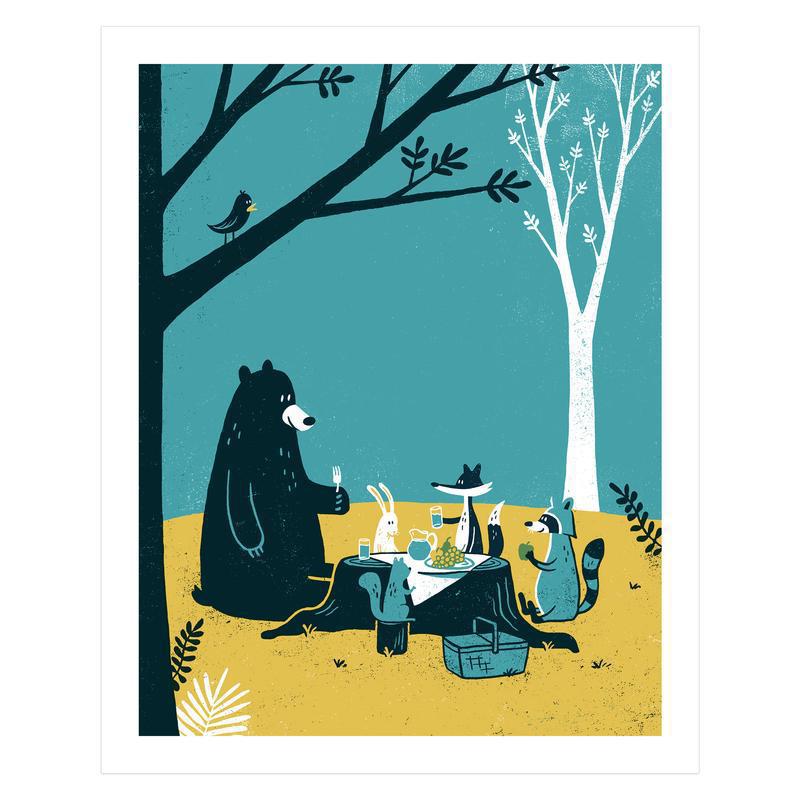 Art Print - 16x20 Picnic Limited Edition Posters & Prints by Factory 43