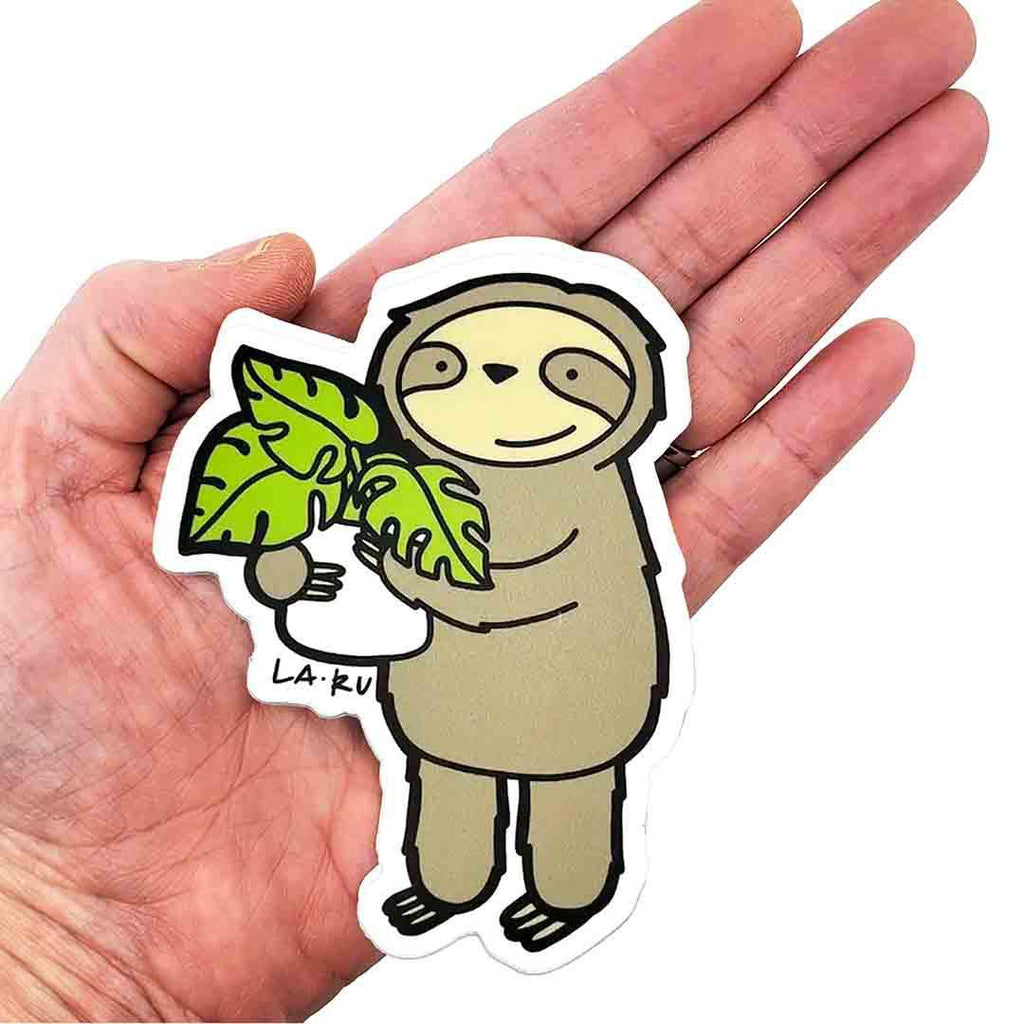 Sticker - Monstera Sloth by La Ru
