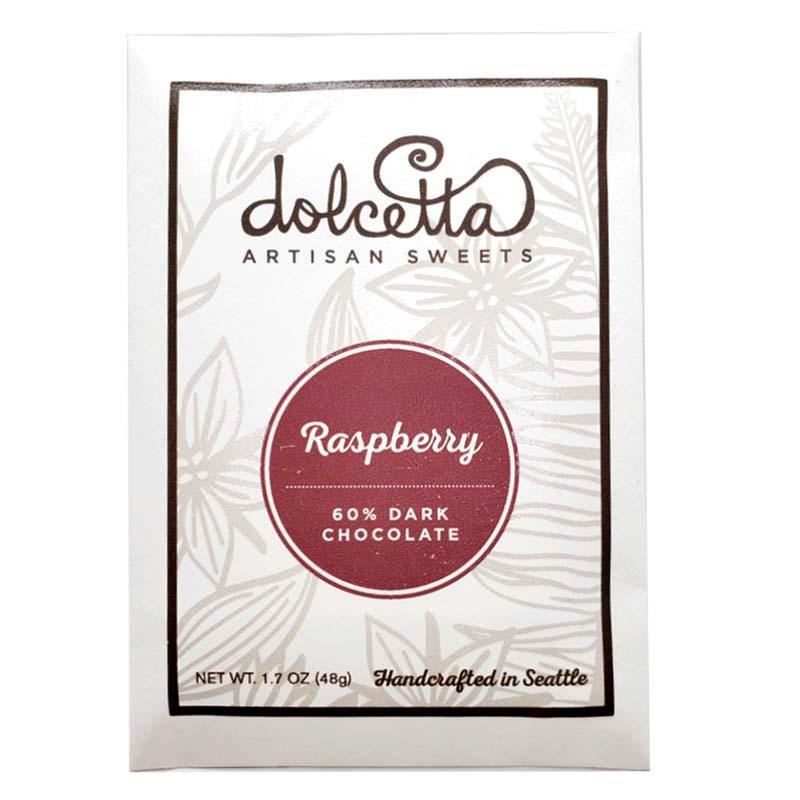 Bar - Raspberry 60% Dark Chocolate by Dolcetta Artisan Sweets