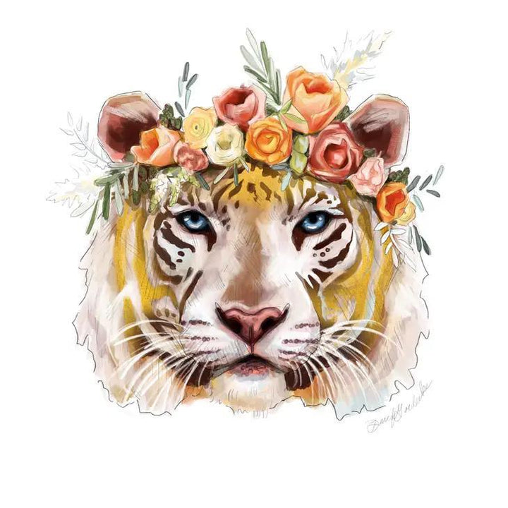 Art Print - 8x10 - Golden Tiger by Darcy Goedecke