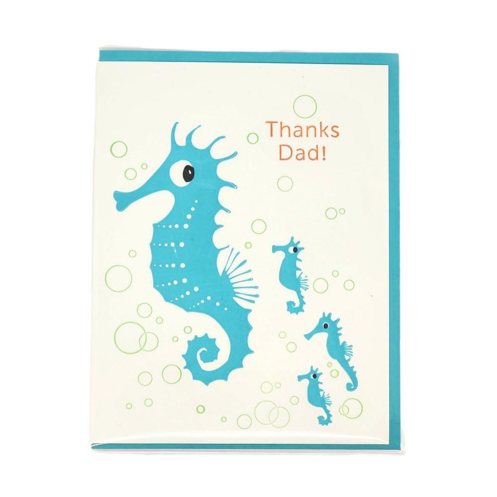 Card - Father's Day - Seahorses Thanks Dad by Ilee Papergoods