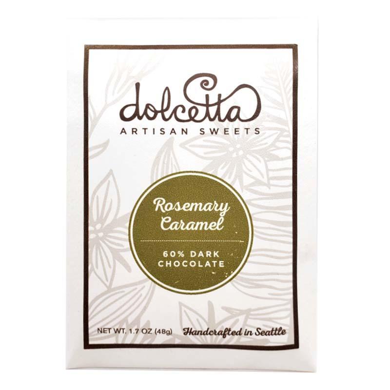 Bar - Rosemary Caramel 60% Dark Chocolate by Dolcetta Artisan Sweets
