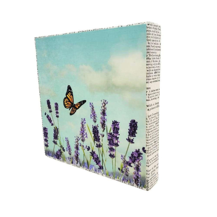 Art Block - Lavender Butterfly by MKC Photography