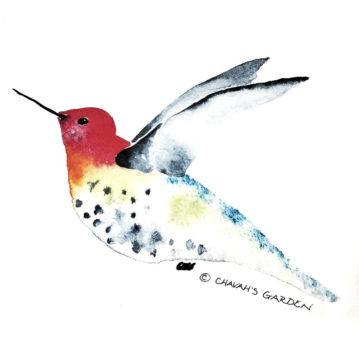 Tea Towel - Hummingbird by Chavah's Garden