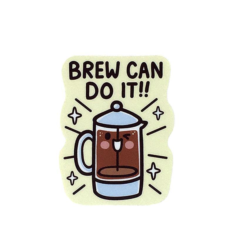 Vinyl Stickers - BREW Can Do It! by Mis0 Happy