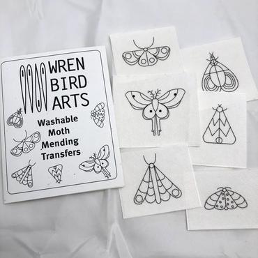 Mending Transfers - Moth Embroidery Set by Wren Bird Arts