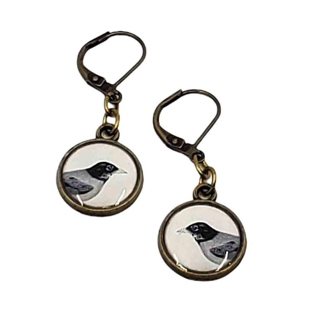Drop Earrings - Robin Antiqued Brass by Christine Stoll | Altered Relics