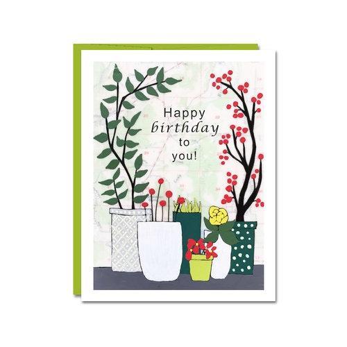 Card - Birthday - Plants by Rachel Austin Art