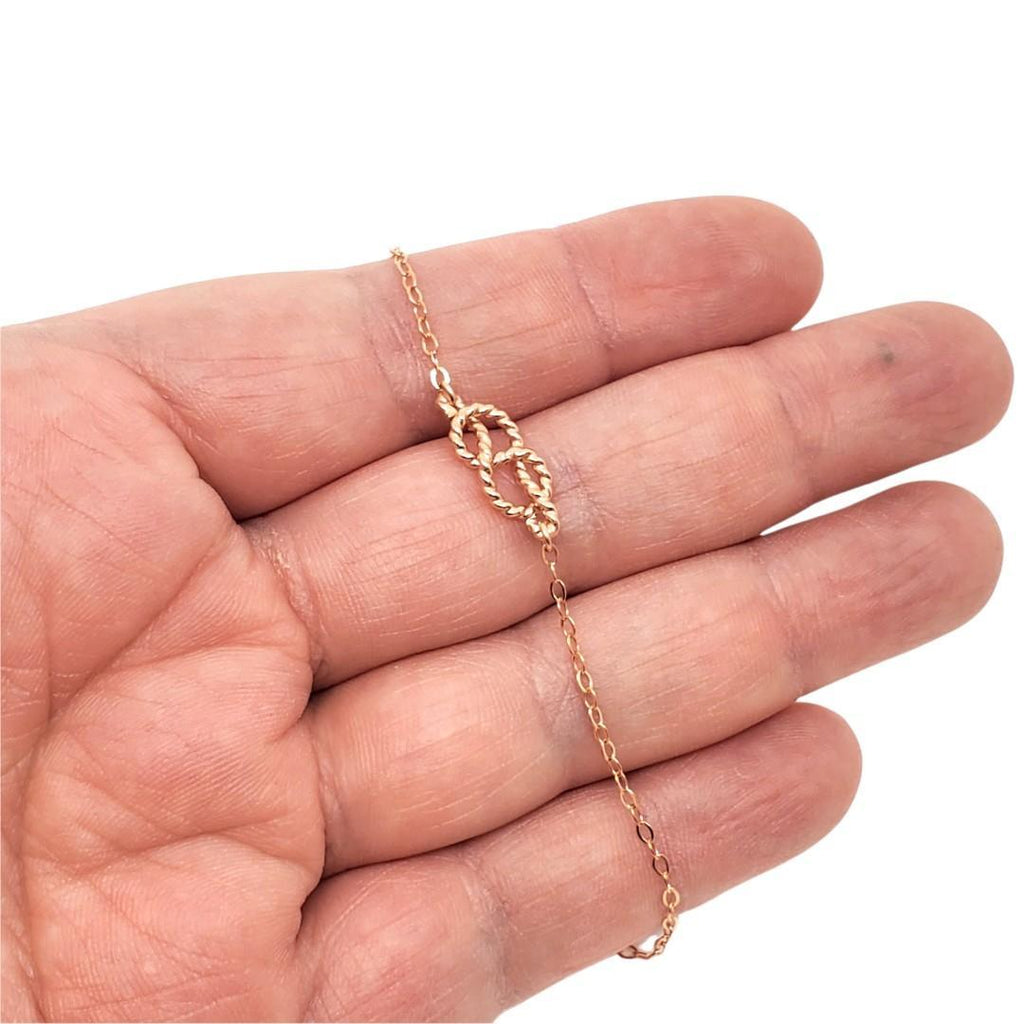 Bracelet - Sailor's Knot Rose Gold-fill by Foamy Wader