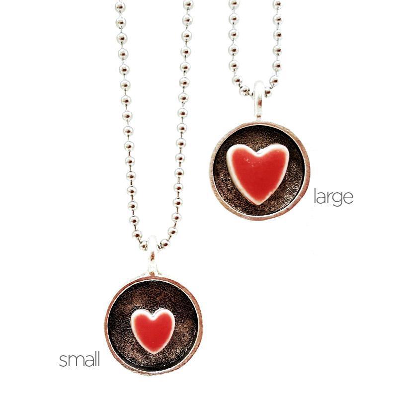 Necklace - Large Sweet Heart Pendant by XV Studios
