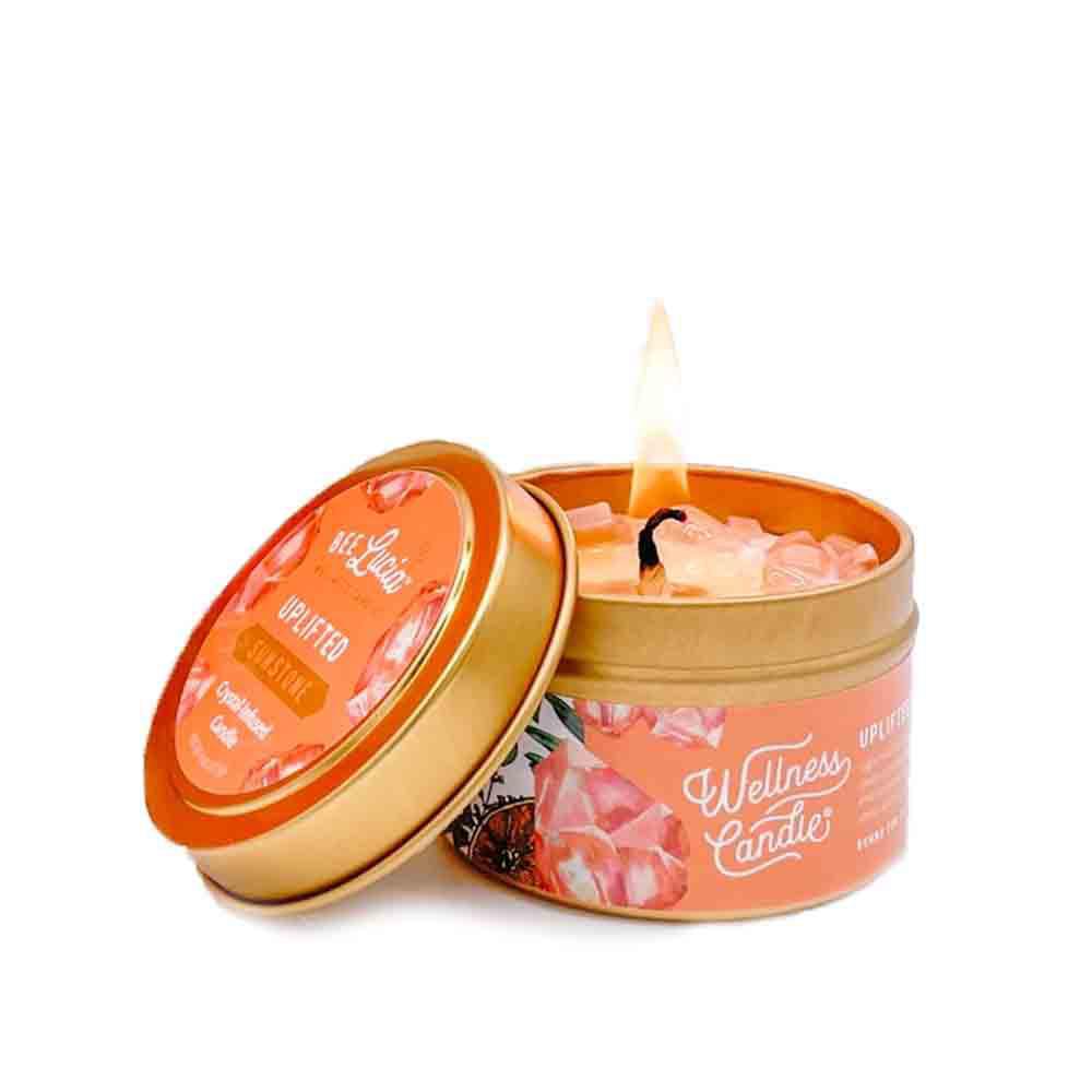 Candle 4oz - Sunstone (Uplifted) 4oz Travel Tin by Bee Lucia