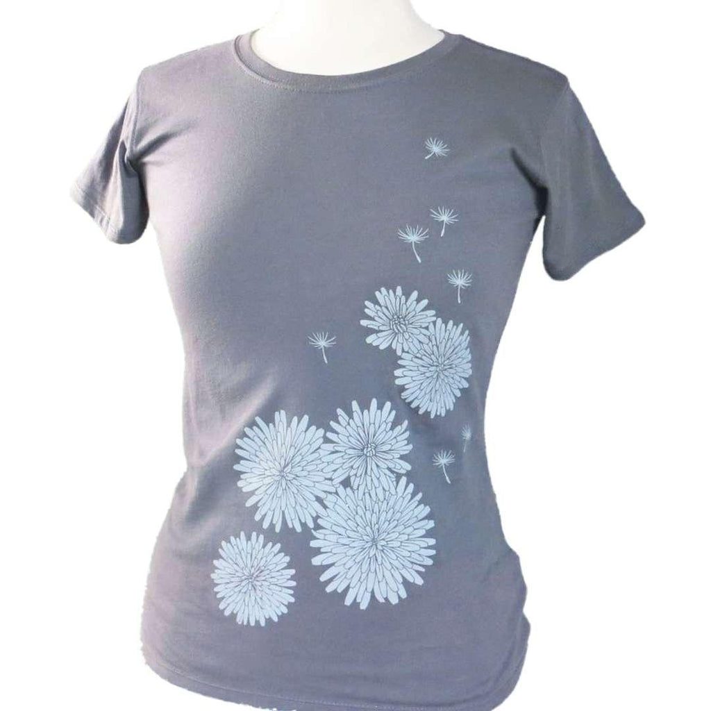 Short Sleeve - Gray Dandelion by Uzura