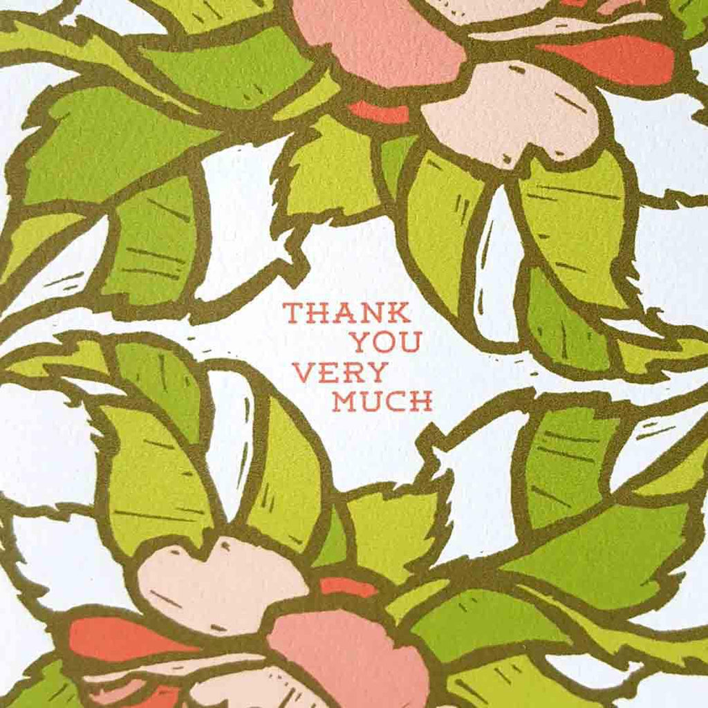 Card - Thank You - Thank You So Very Much Camellia by Little Green