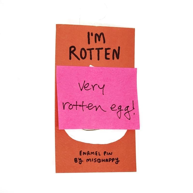 Enamel Pin - Very Rotten Egg (R-Rated) by Mis0 Happy
