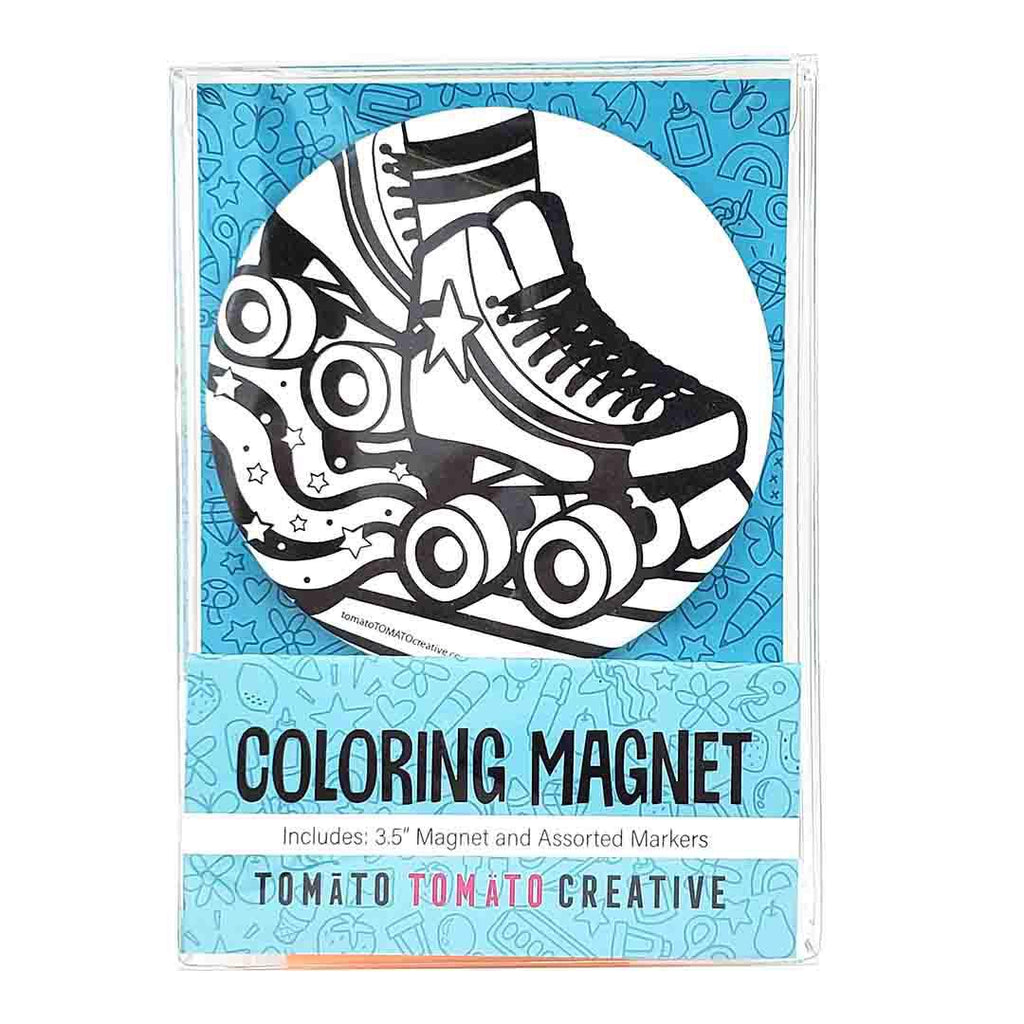 Coloring Magnet - Roller Skate by Tomato Tomato Creative