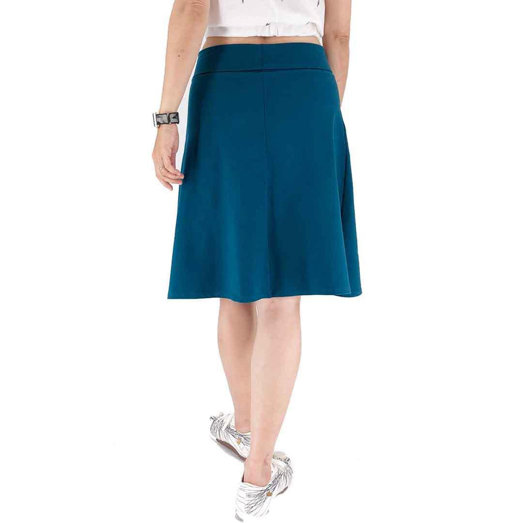 Skirt - Boats on the River - Teal Blue  (Juniors S -3X) by Zoe's Lollipop