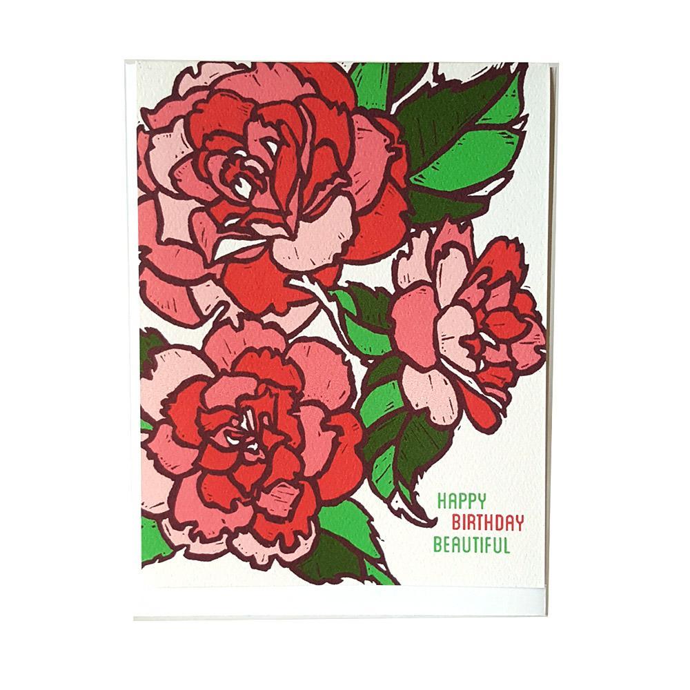 Card - Birthday - Beautiful Floral by Little Green