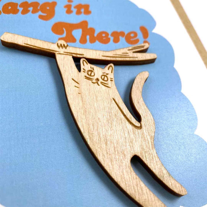 Magnet Card - Hang in There Kitty by SnowMade