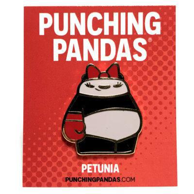 Enamel Pin - Petunia Panda by Punching Pandas