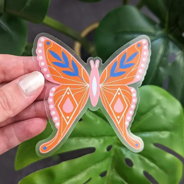 Sticker - Orange Butterfly by Amber Leaders Designs